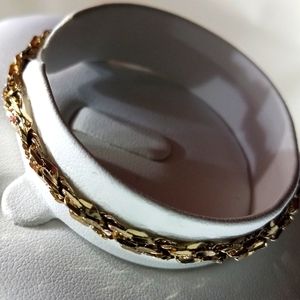 Vintage 7½" Sterling Silver  925 Rope Bracelet Italy